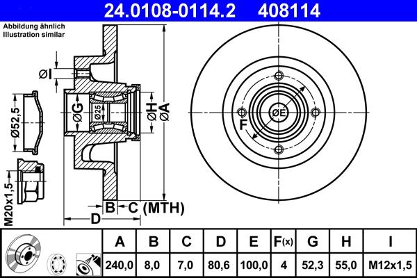 ATE 24.0108-0114.2 - Discofreno autozon.pro