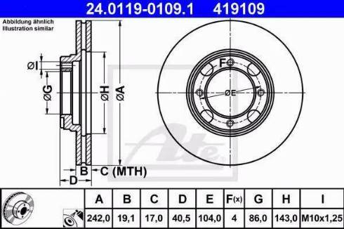 Alpha Brakes HTP-HY-500 - Discofreno autozon.pro