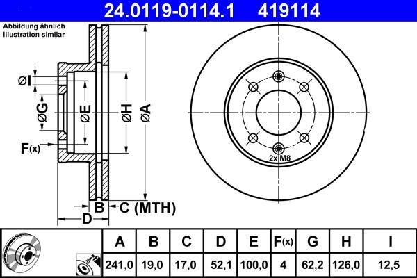 ATE 24.0119-0114.1 - Discofreno autozon.pro