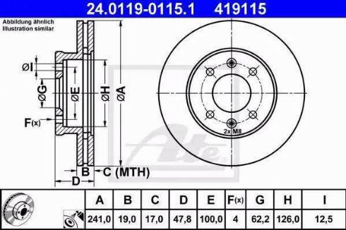 Alpha Brakes HTP-HY-514 - Discofreno autozon.pro