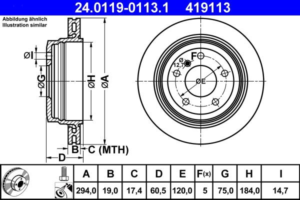 ATE 24.0119-0113.1 - Discofreno autozon.pro