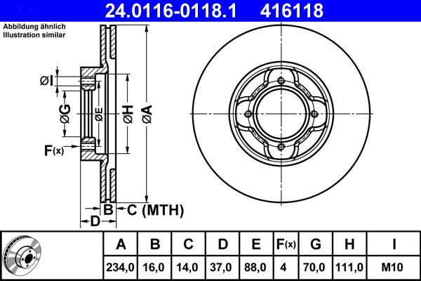 ATE 24.0116-0118.1 - Discofreno autozon.pro