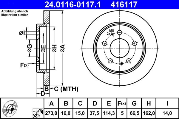 ATE 24.0116-0117.1 - Discofreno autozon.pro