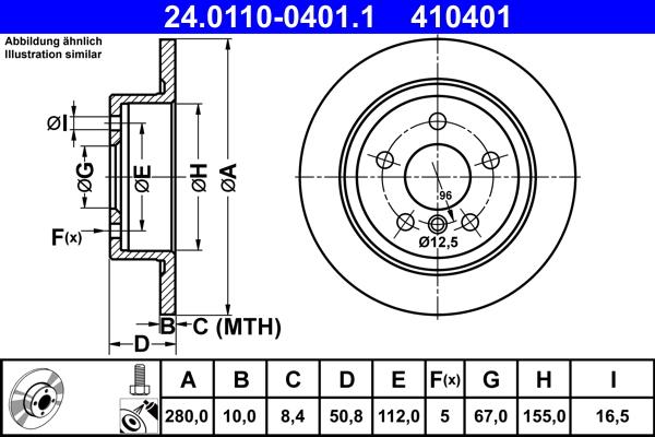 ATE 24.0110-0401.1 - Discofreno autozon.pro