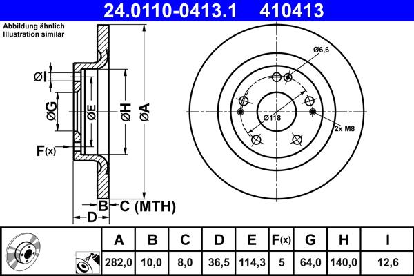 ATE 24.0110-0413.1 - Discofreno autozon.pro