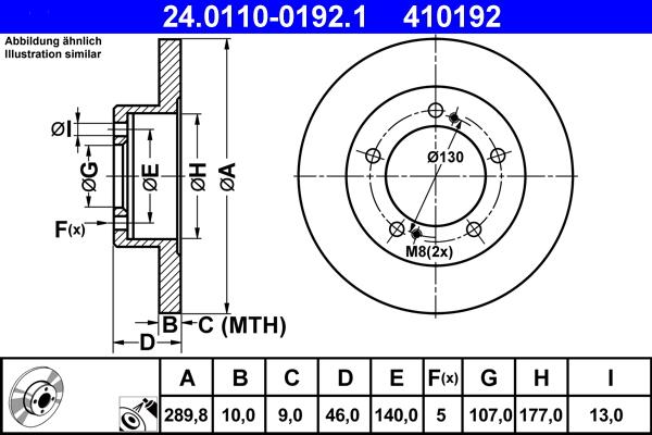 ATE 24.0110-0192.1 - Discofreno autozon.pro