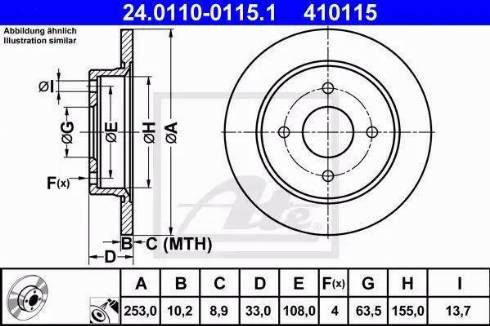 Alpha Brakes HTT-FR-002 - Discofreno autozon.pro