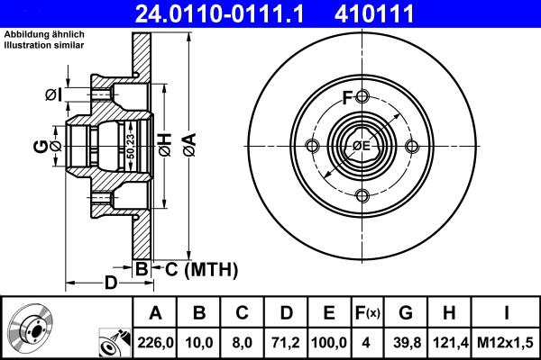 ATE 24.0110-0111.1 - Discofreno autozon.pro