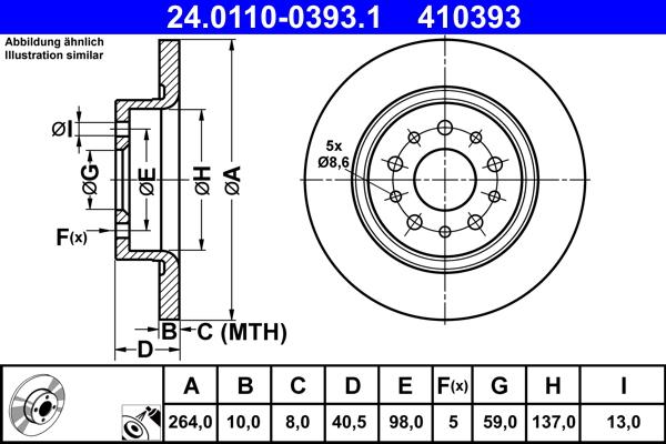 ATE 24.0110-0393.1 - Discofreno autozon.pro