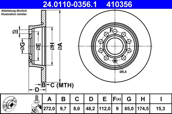 ATE 24.0110-0356.1 - Discofreno autozon.pro