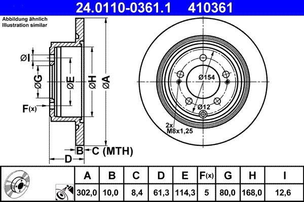 ATE 24.0110-0361.1 - Discofreno autozon.pro