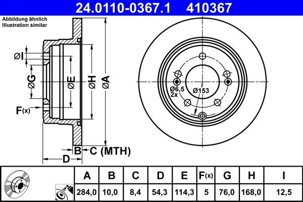 ATE 24.0110-0367.1 - Discofreno autozon.pro