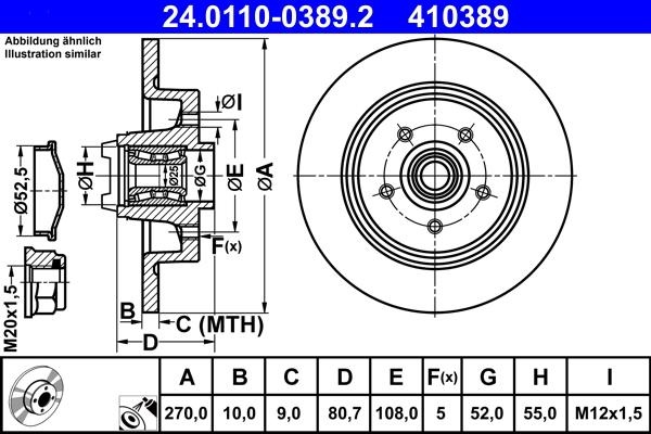 ATE 24.0110-0389.2 - Discofreno autozon.pro