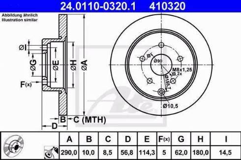 Alpha Brakes HTT-TY-050 - Discofreno autozon.pro