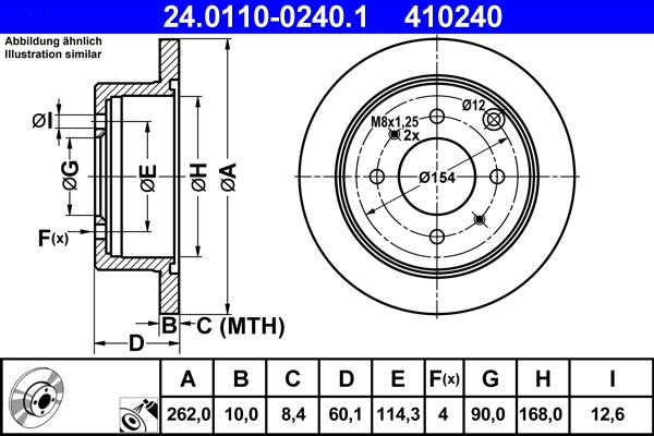 ATE 24.0110-0240.1 - Discofreno autozon.pro