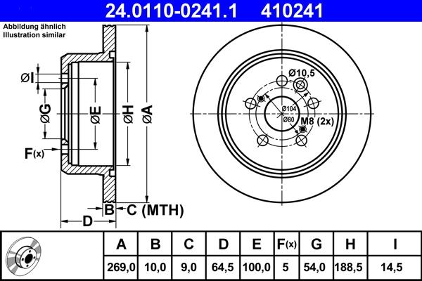 ATE 24.0110-0241.1 - Discofreno autozon.pro