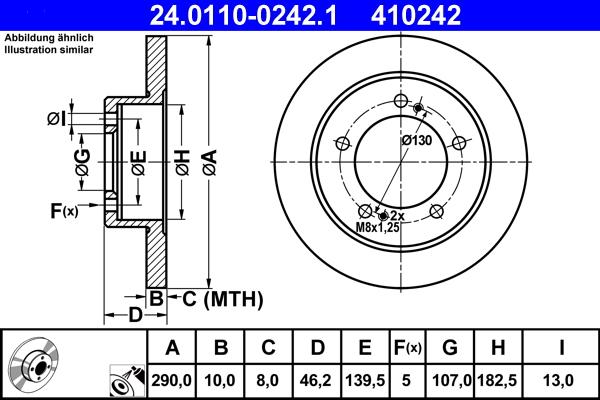 ATE 24.0110-0242.1 - Discofreno autozon.pro