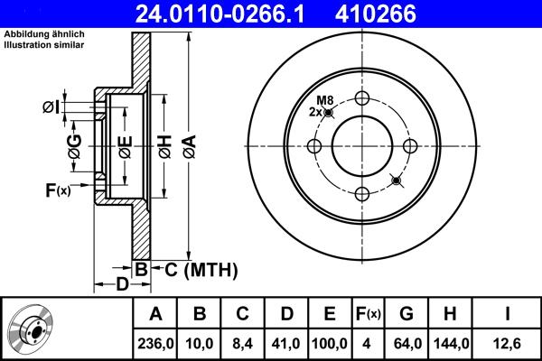 ATE 24.0110-0266.1 - Discofreno autozon.pro