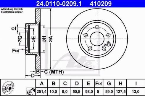 Alpha Brakes HTT-AR-008 - Discofreno autozon.pro