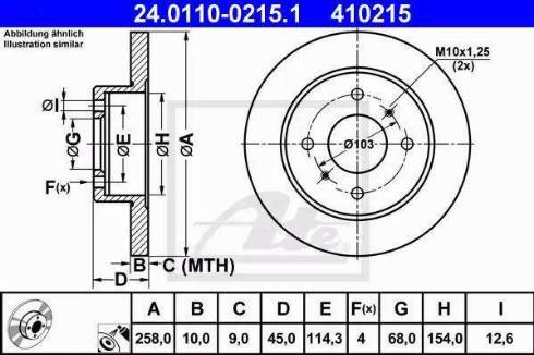 Alpha Brakes HTT-NS-028 - Discofreno autozon.pro