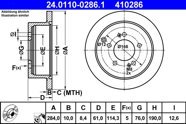 ATE 24.0110-0286.1 - Discofreno autozon.pro