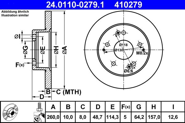 ATE 24.0110-0279.1 - Discofreno autozon.pro