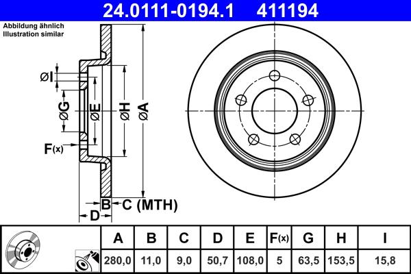 ATE 24.0111-0194.1 - Discofreno autozon.pro