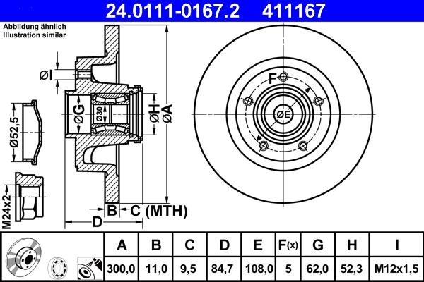 ATE 24.0111-0167.2 - Discofreno autozon.pro