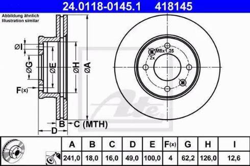 Alpha Brakes HTP-KA-322 - Discofreno autozon.pro