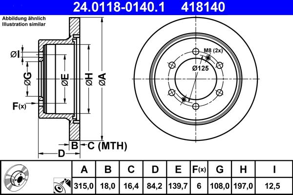 ATE 24.0118-0140.1 - Discofreno autozon.pro