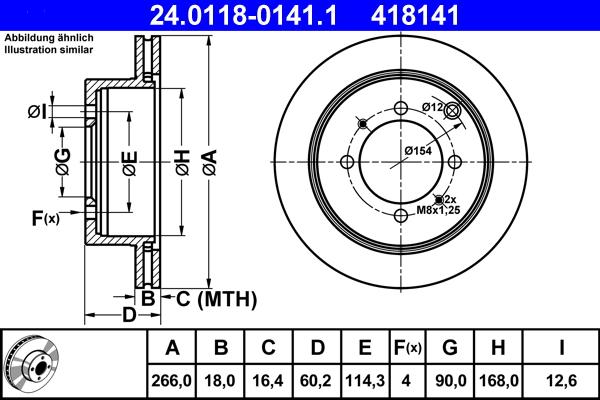 ATE 24.0118-0141.1 - Discofreno autozon.pro