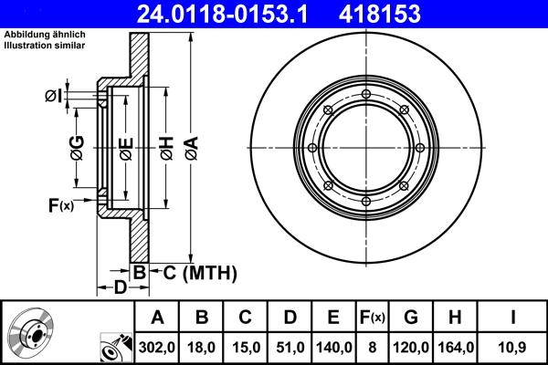 ATE 24.0118-0153.1 - Discofreno autozon.pro