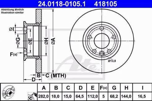 Alpha Brakes HTP-VW-025 - Discofreno autozon.pro