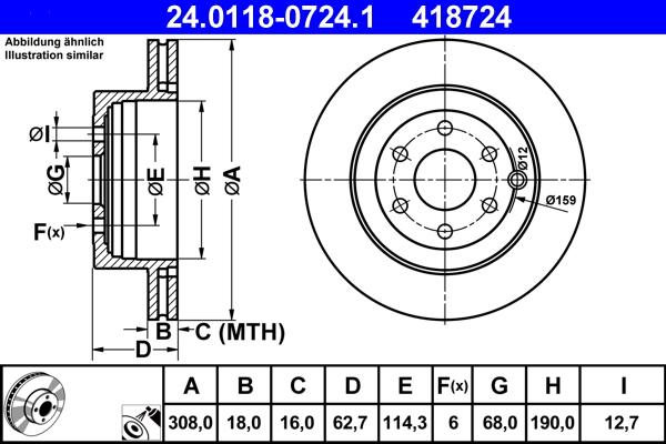 ATE 24.0118-0724.1 - Discofreno autozon.pro