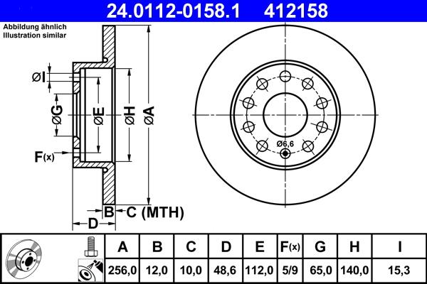 ATE 24.0112-0158.1 - Discofreno autozon.pro