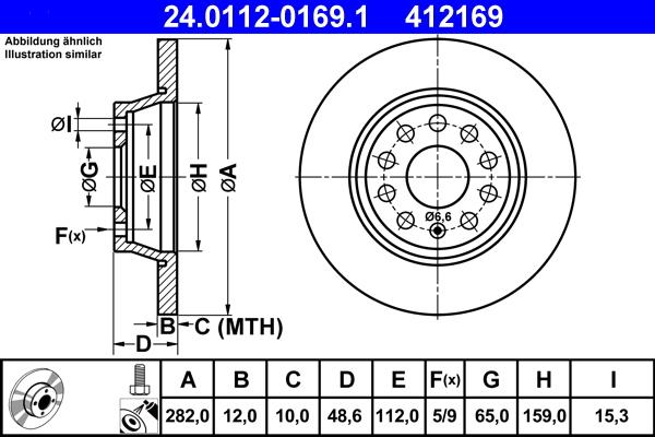 ATE 24.0112-0169.1 - Discofreno autozon.pro