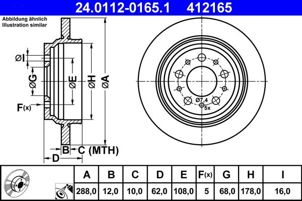 ATE 24.0112-0165.1 - Discofreno autozon.pro