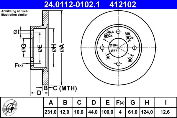 ATE 24.0112-0102.1 - Discofreno autozon.pro