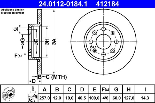 ATE 24.0112-0184.1 - Discofreno autozon.pro