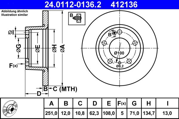 ATE 24.0112-0136.2 - Discofreno autozon.pro