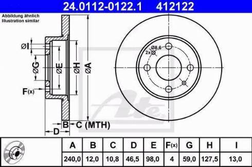 Alpha Brakes HTP-FT-012 - Discofreno autozon.pro