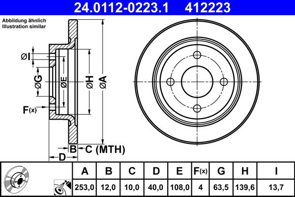 ATE 24.0112-0223.1 - Discofreno autozon.pro