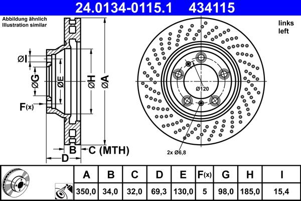 ATE 24.0134-0115.1 - Discofreno autozon.pro