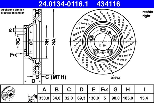 ATE 24.0134-0116.1 - Discofreno autozon.pro