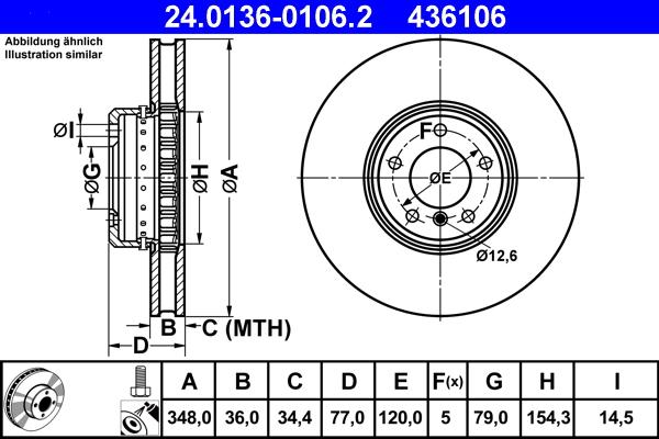 ATE 24.0136-0106.2 - Discofreno autozon.pro