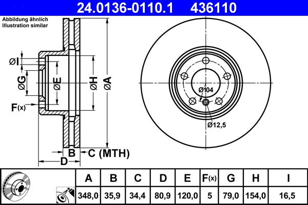 ATE 24.0136-0110.1 - Discofreno autozon.pro