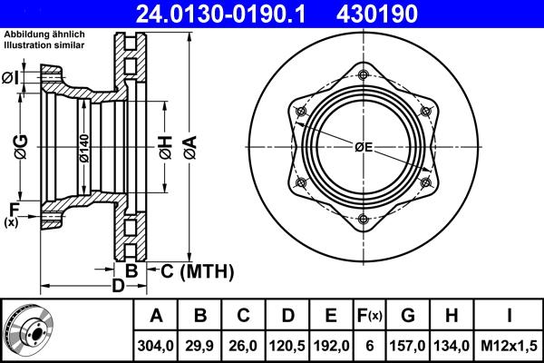 ATE 24.0130-0190.1 - Discofreno autozon.pro