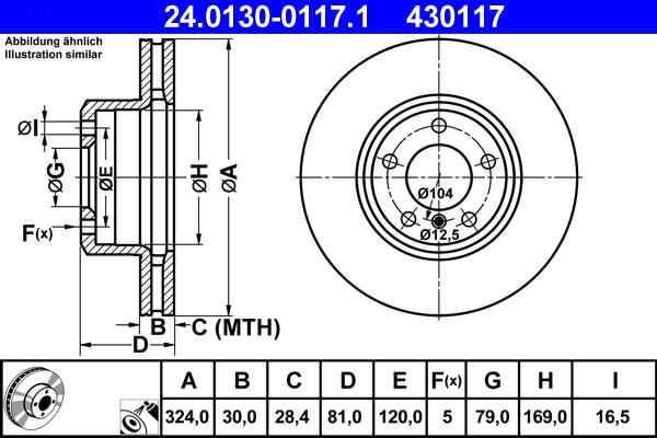 ATE 24.0130-0117.1 - Discofreno autozon.pro