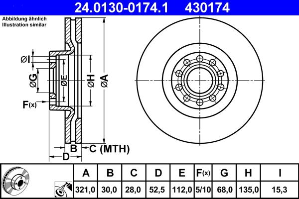 ATE 24.0130-0174.1 - Discofreno autozon.pro