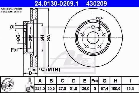 Alpha Brakes HTP-PL-034 - Discofreno autozon.pro